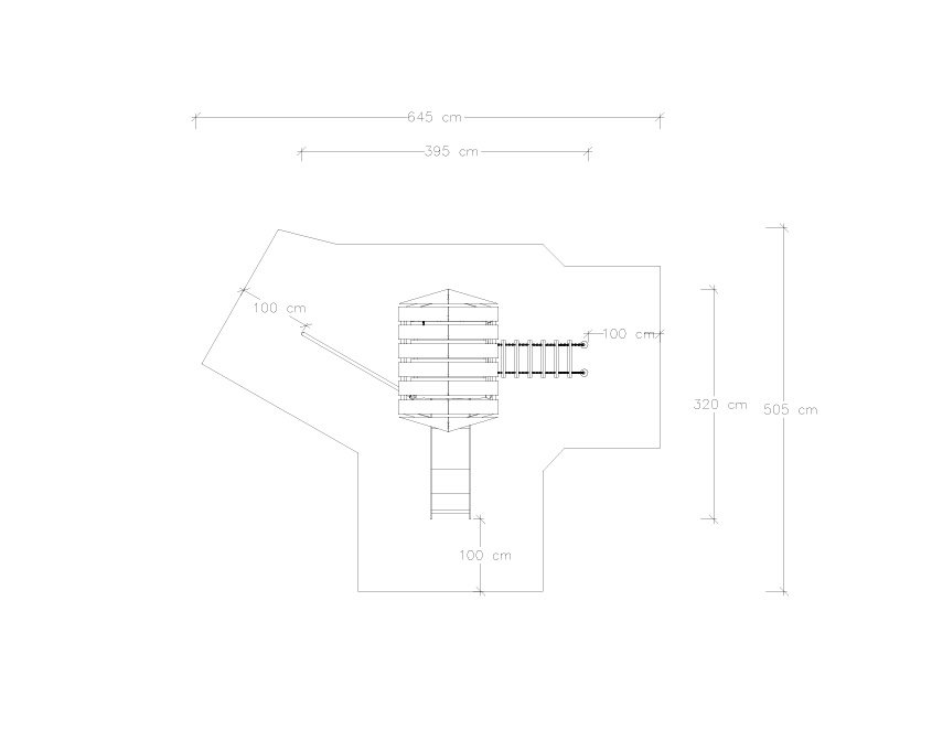 oyun alanı teknik çizim