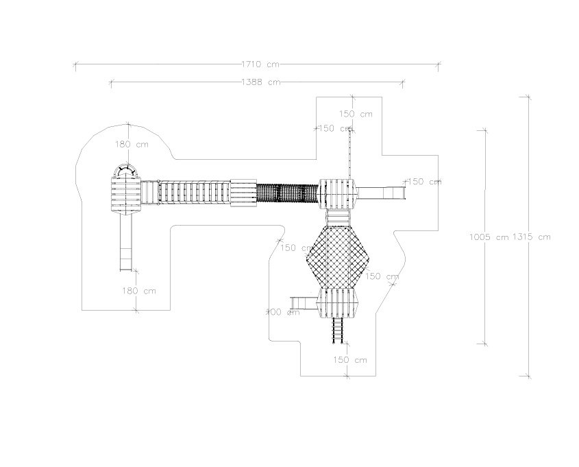 oyun alanı teknik çizim