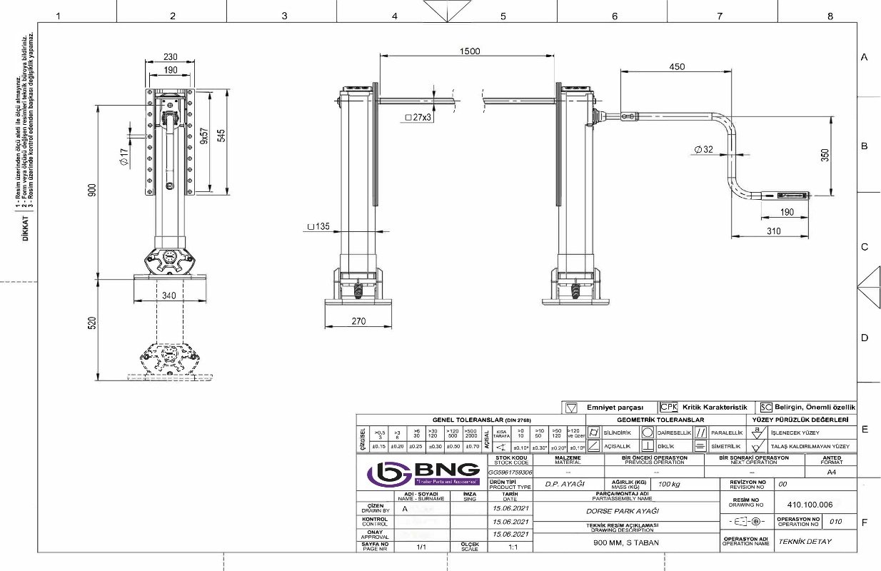 CENTER 900 / STROKE 520