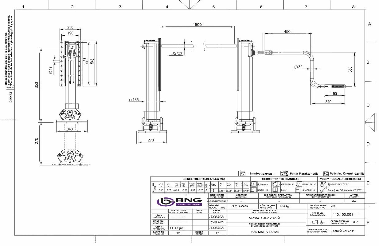 CENTER 650 / STROKE 270
