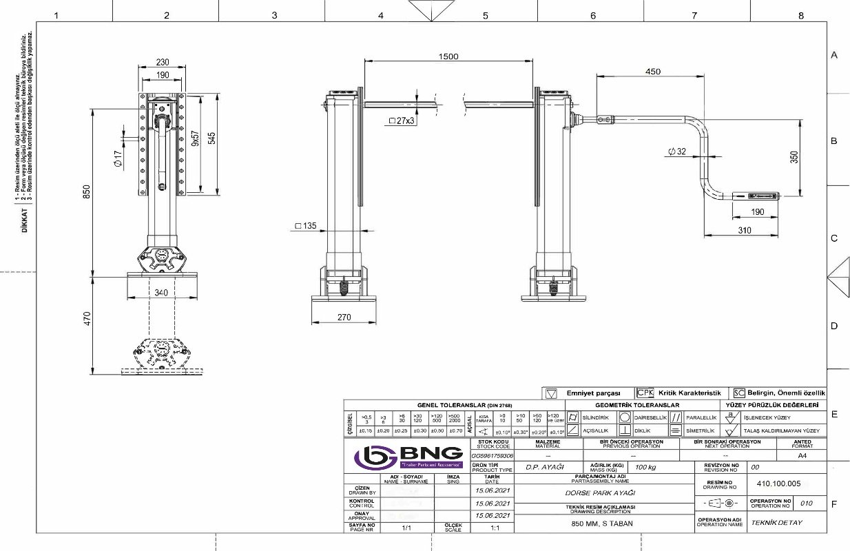 CENTER 850 / STROKE 470