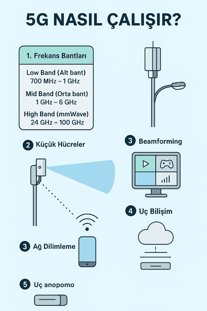 5G Mobil Internet Ağ Diyagramı