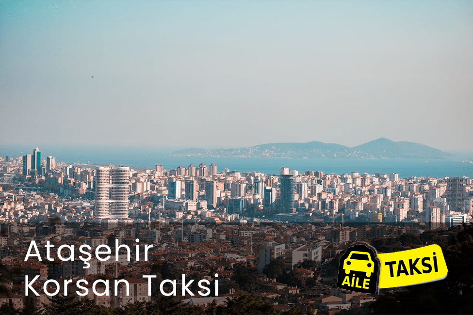 Korsan taksi hizmeti verilen İstanbul’un Ataşehir ilçesinin uzaktan çekilmiş fotoğrafı