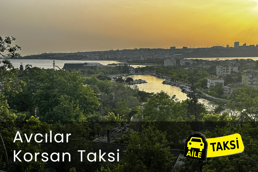 Korsan taksi hizmeti verilen İstanbul’un Avcılar ilçesinin uzaktan çekilmiş fotoğrafı