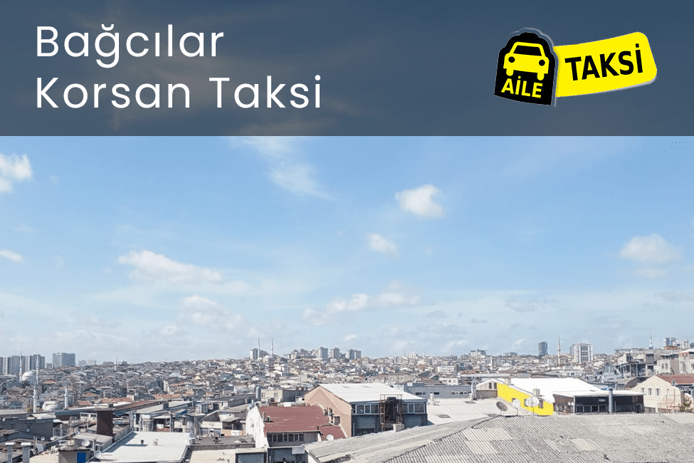 Korsan taksi hizmeti verilen İstanbul’un Bağcılar ilçesinin uzaktan çekilmiş fotoğrafı