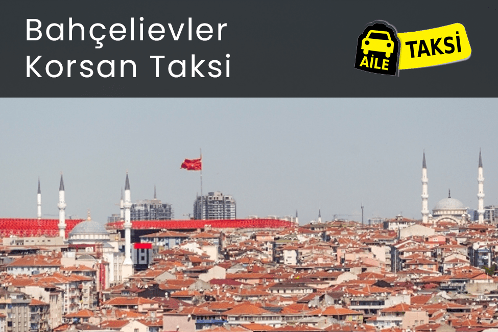 Korsan taksi hizmeti verilen İstanbul’un Bahçelievler ilçesinin uzaktan çekilmiş fotoğrafı