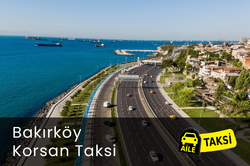 Korsan taksi hizmeti verilen İstanbul’un Bakırköy ilçesinin uzaktan çekilmiş fotoğrafı