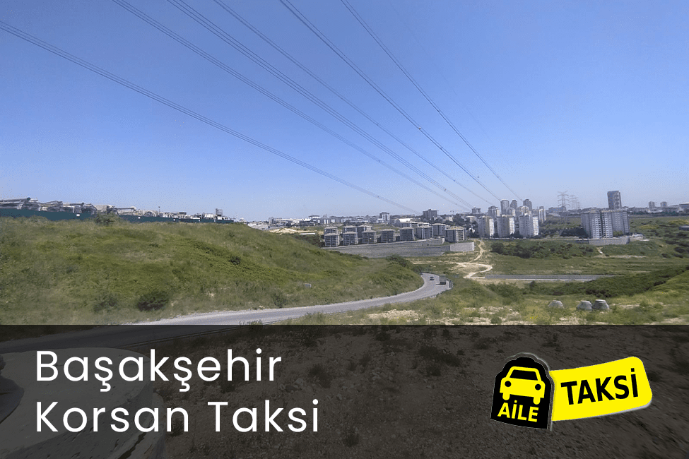Korsan taksi hizmeti verilen İstanbul’un Başakşehir ilçesinin uzaktan çekilmiş fotoğrafı