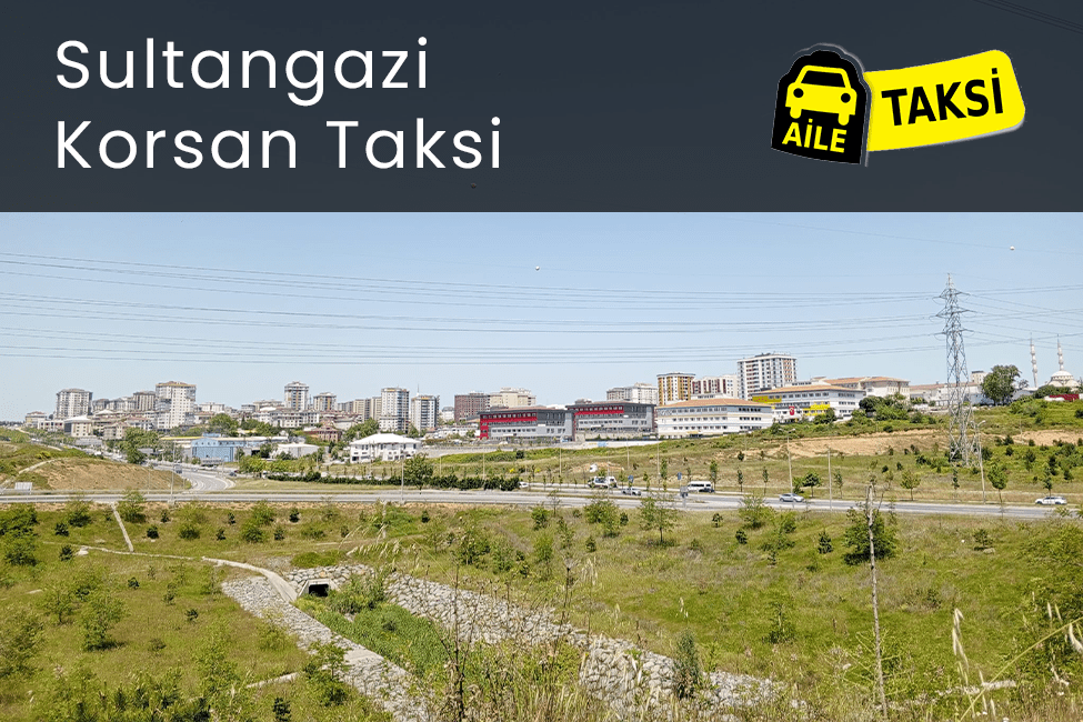 Korsan taksi hizmeti verilen İstanbul’un Sultangazi ilçesinin uzaktan çekilmiş fotoğrafı