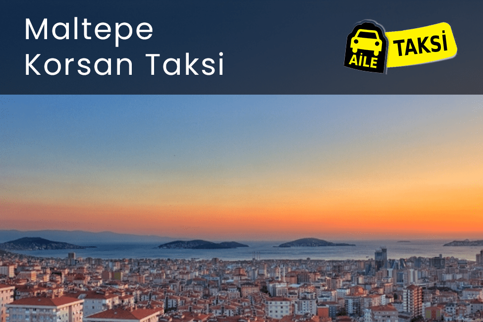 Korsan taksi hizmeti verilen İstanbul’un Maltepe ilçesinin uzaktan çekilmiş fotoğrafı