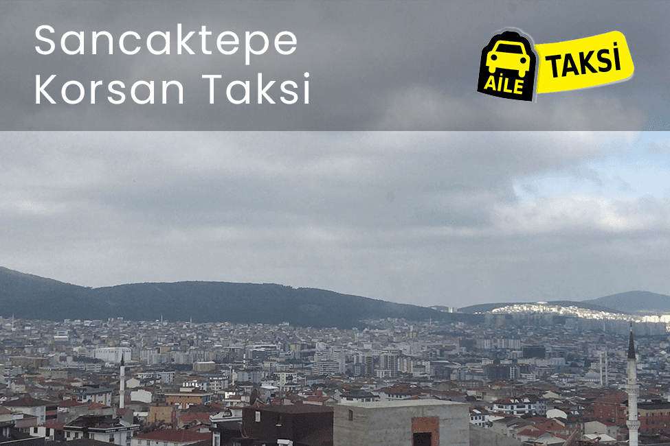 Korsan taksi hizmeti verilen İstanbul’un Sancaktepe ilçesinin uzaktan çekilmiş fotoğrafı