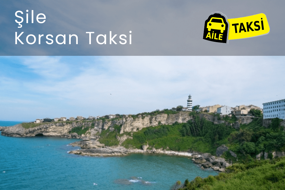 Korsan taksi hizmeti verilen İstanbul’un Şile ilçesinin uzaktan çekilmiş fotoğrafı