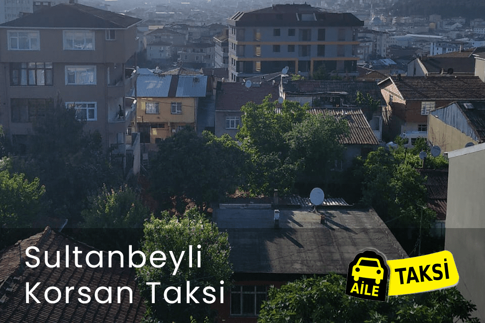 Korsan taksi hizmeti verilen İstanbul’un Sultanbeyli ilçesinin uzaktan çekilmiş fotoğrafı