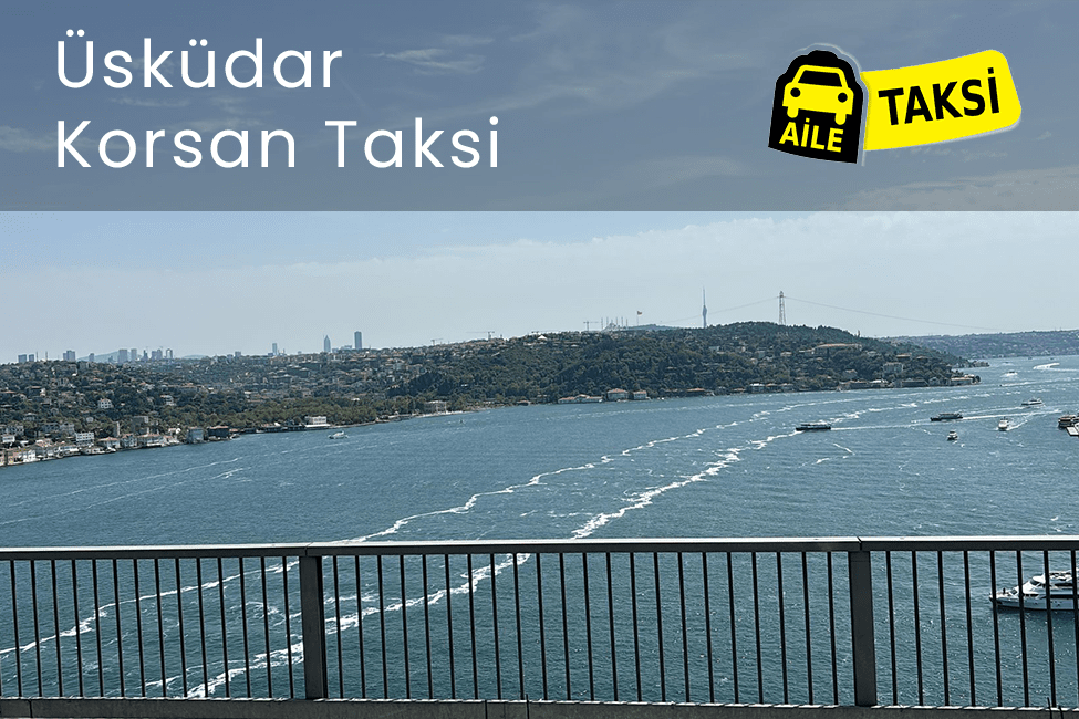 Korsan taksi hizmeti verilen İstanbul’un Üsküdar ilçesinin uzaktan çekilmiş fotoğrafı
