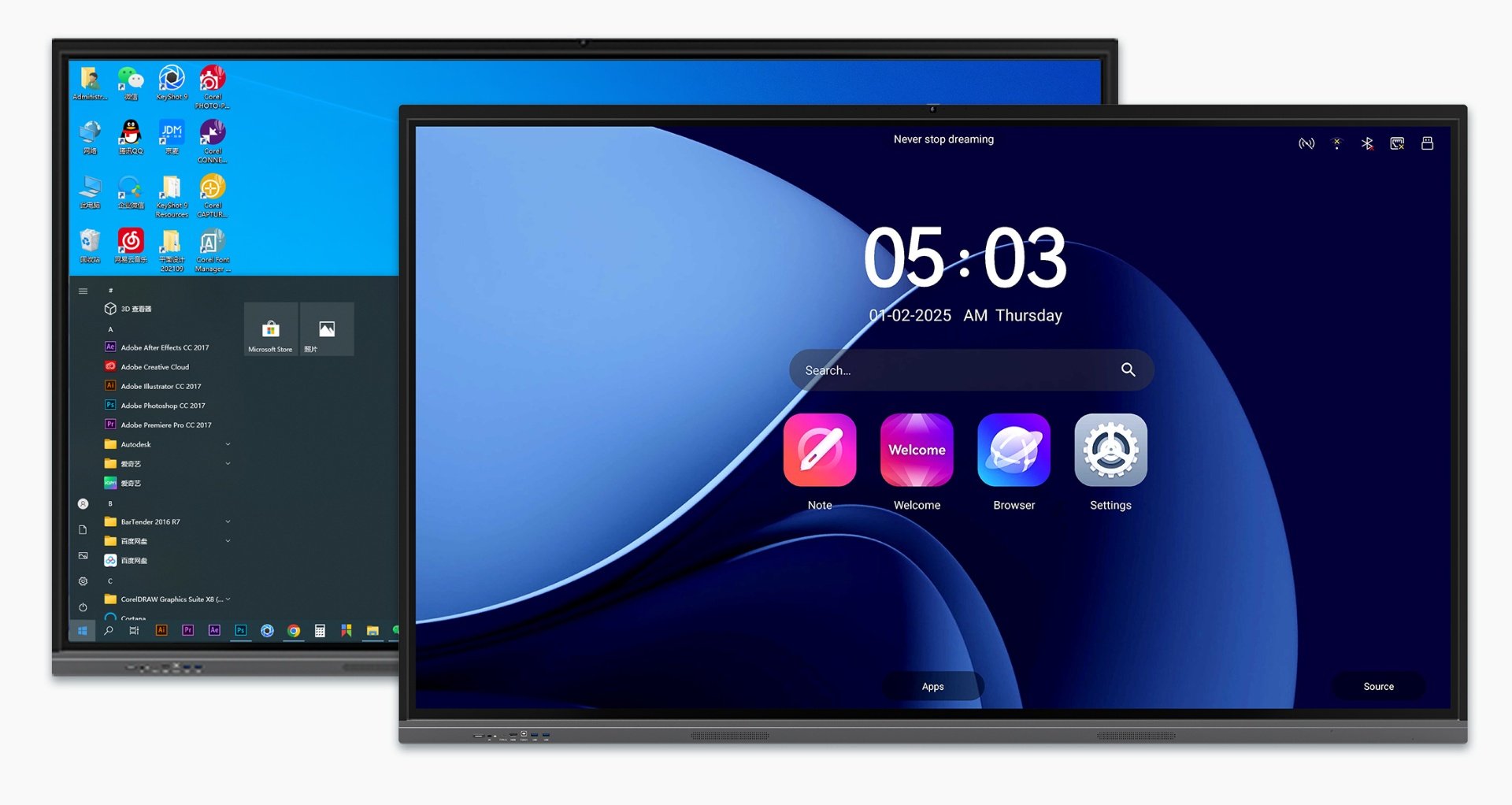 VSTouch-Akilli-Tahta-4K-Android-Windows