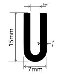3Mm-Epdm-Nbr-Profil-U