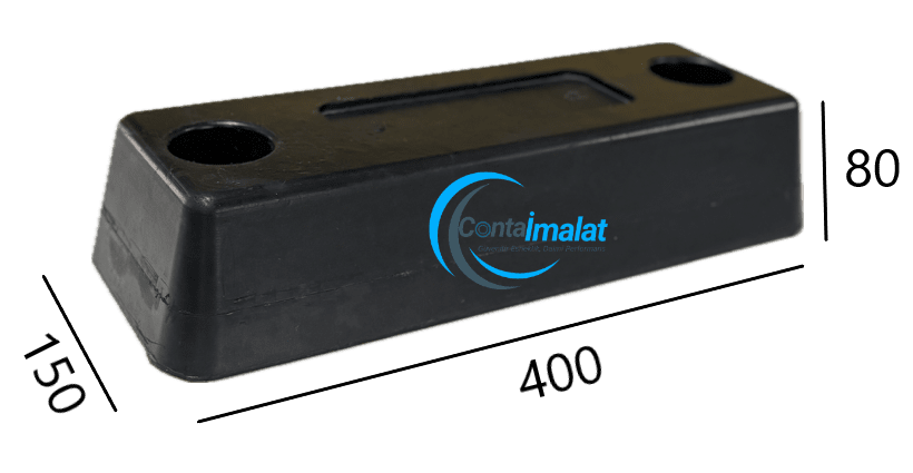 Karoser-Takozu-Lastik-Kaucuk400X150X80Mm