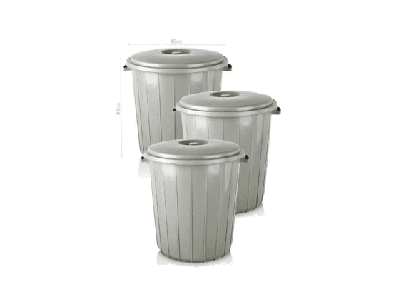 Gri Kapaklı Çöp Kovaları