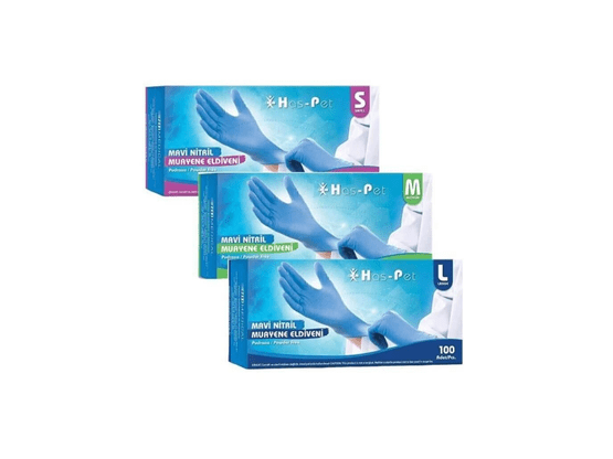 Mavi Nitril Eldiven