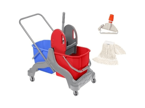 Çift Kovalı Temizlik Arabası