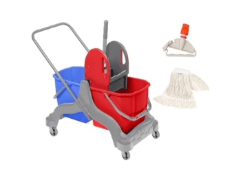 Çift Kovalı Temizlik Arabası