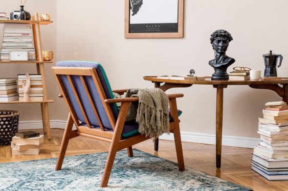 interior-design-of-stylish-library-room-with-retro-202