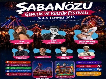 Şabanözü Gençlik ve Kültür Festivali 2026 Başlıyor