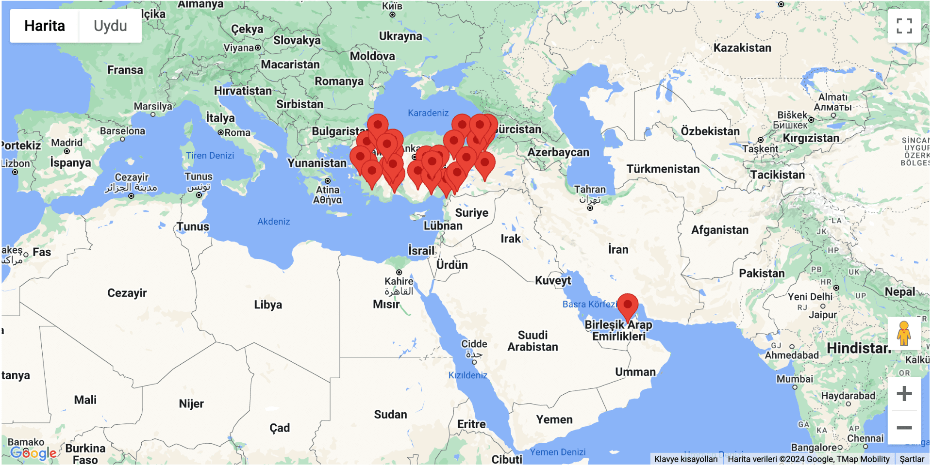 projeler canlı haritaya git