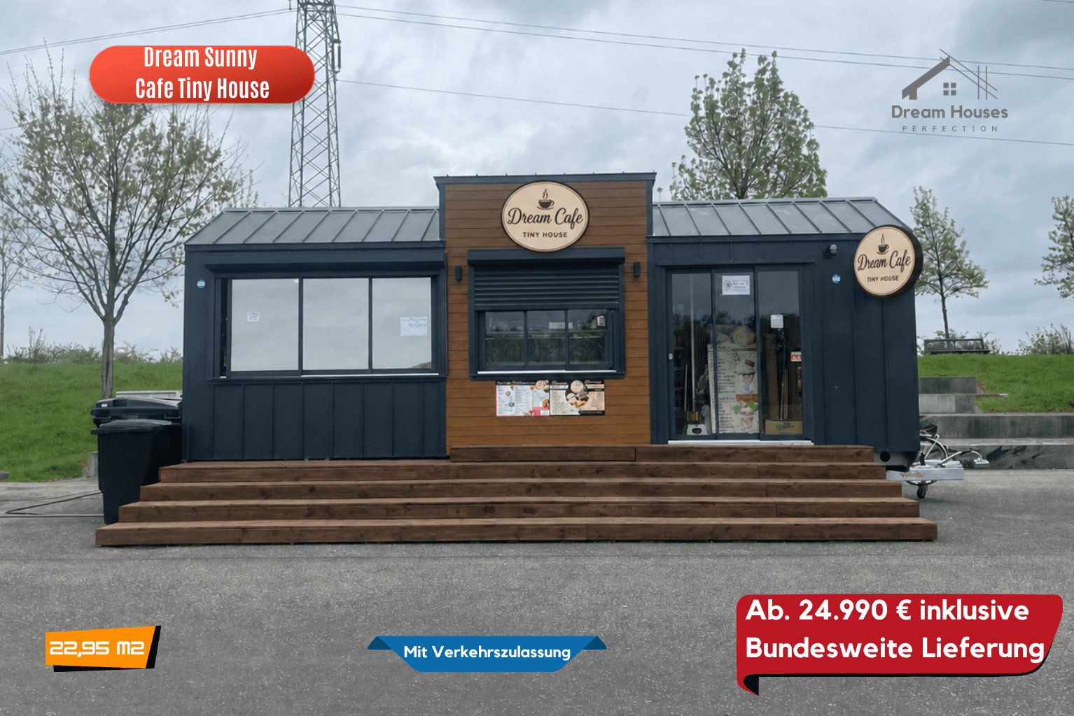 Dream Cafe Tiny House – Jetzt Ihr eigenes Café auf Rädern starten