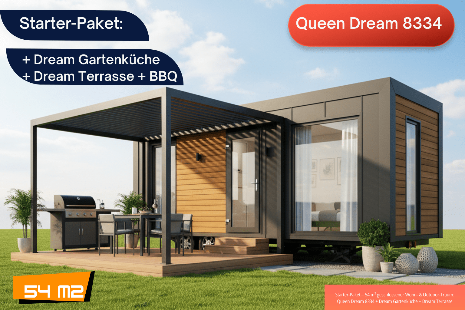 Starter-Paket Queen Dream 8334 + Dream Gartenküche + Dream Terra