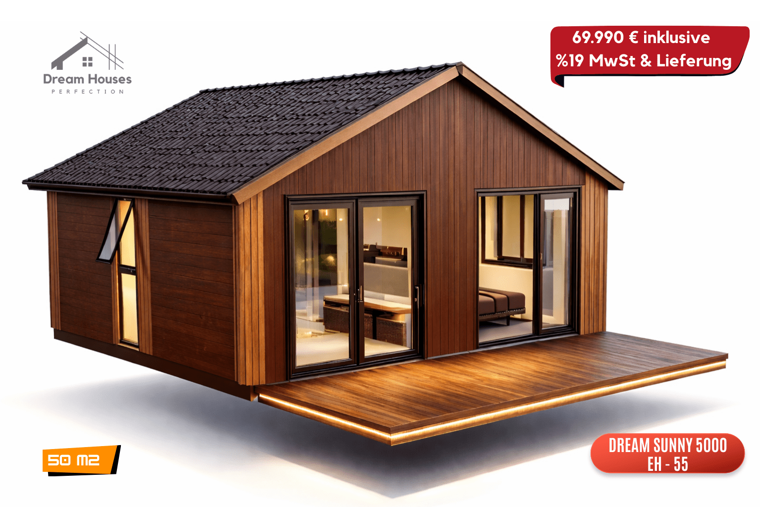 Dream Sunny 5000 – Kompaktes, energieeffizientes Modulhaus