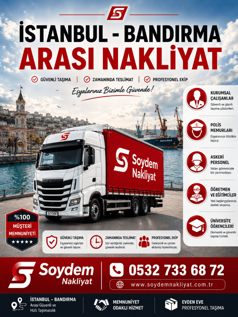 Istanbul-Bandirma-Ev-Tasima