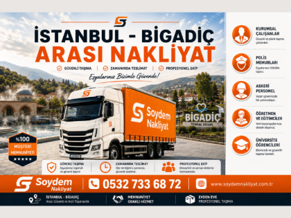 İstanbul Bigadiç Nakliyat | Güven Veren Nakliyat | 0532 733 68 72