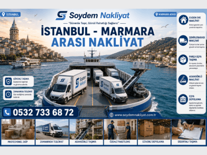 İstanbul Marmara Adası Nakliyat | Feribotlu & Sigortalı Taşıma
