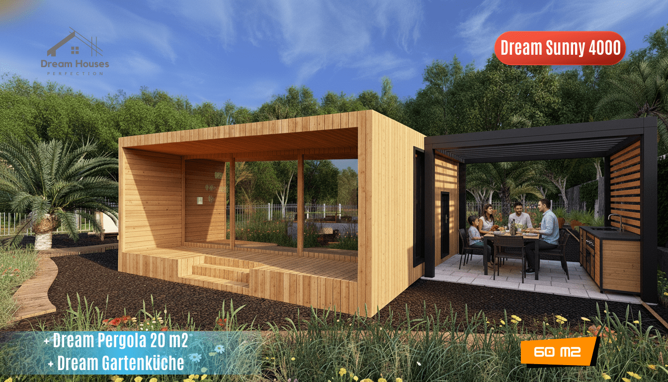 + Dream Pergola 20 M2 + Dream Gartenküche