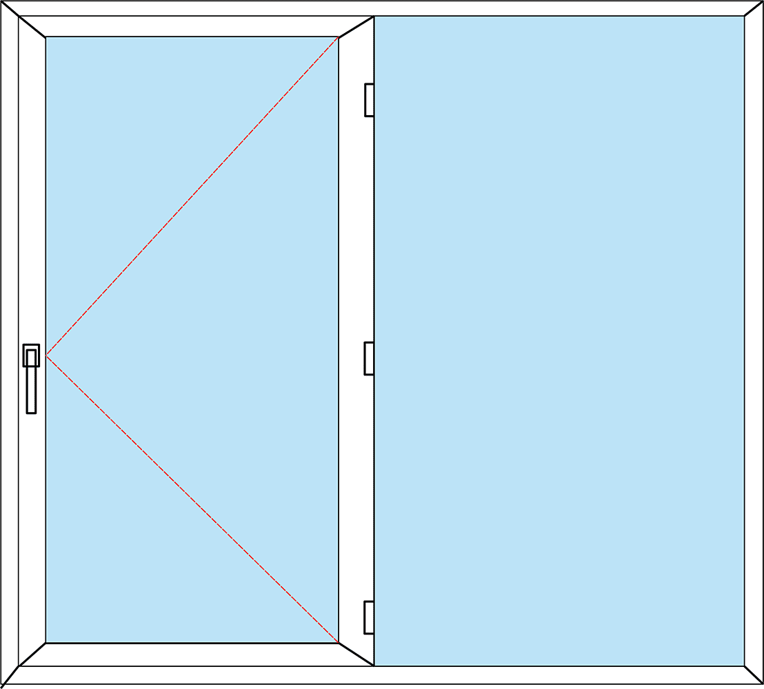 Pvc İki̇ Bölmeli̇ Pencere