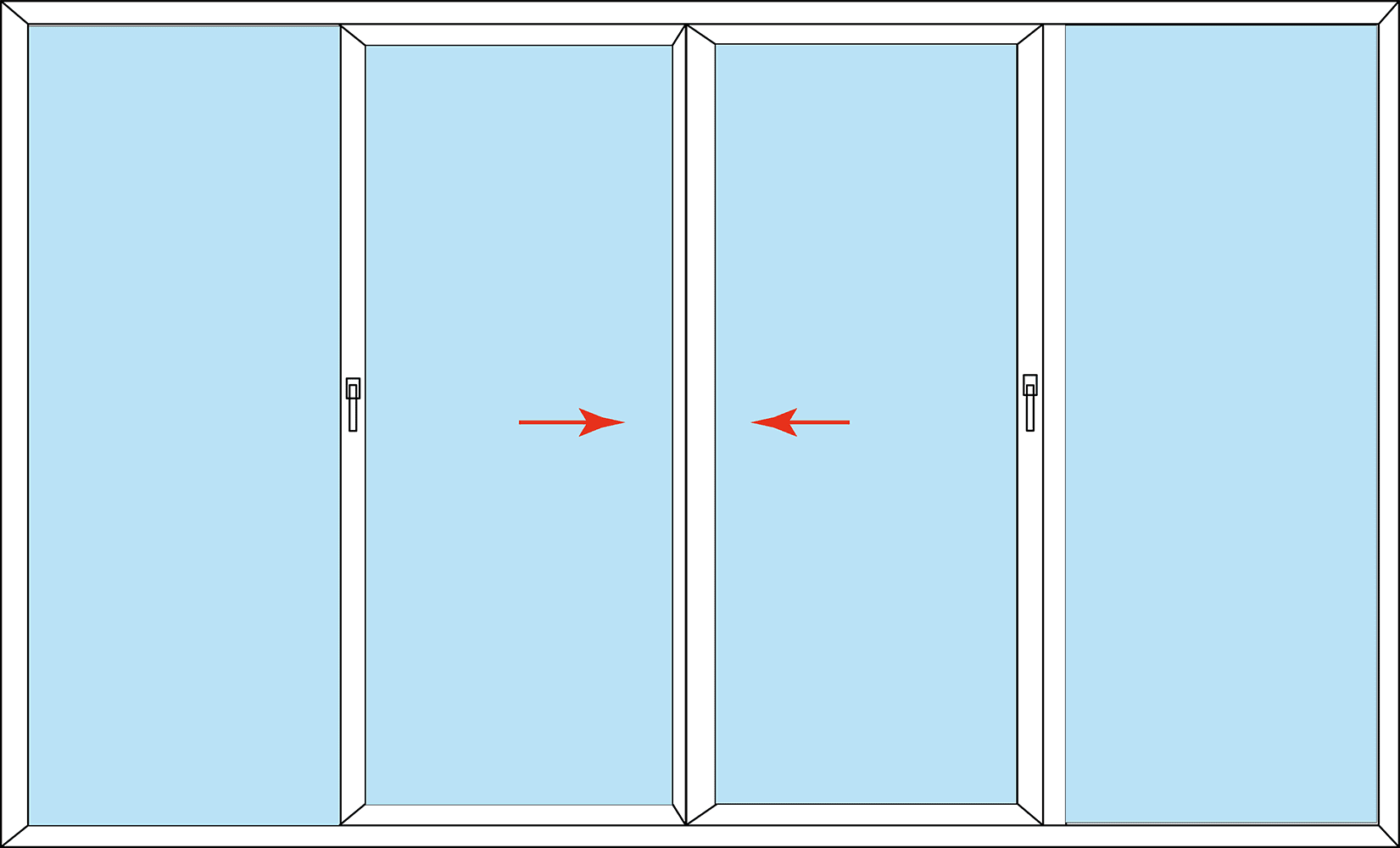 Pvc Dört Bölmeli̇ Tek Ray Sürme