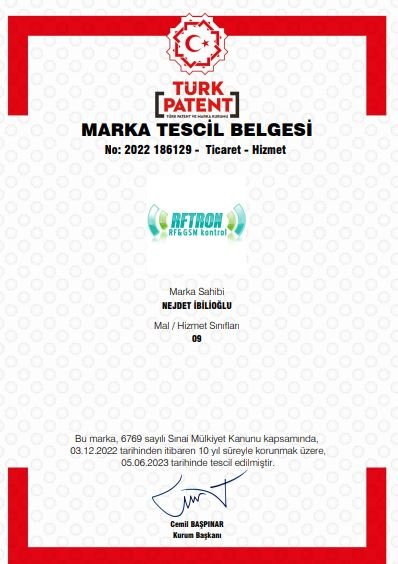 RFTRON-MARKA-TESCİL