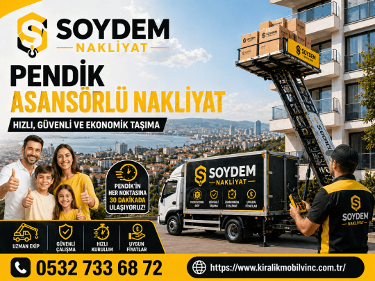 Pendik Mobil Vinç Kiralama | Pendik Asansörlü Nakliyat Kiralama