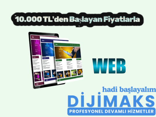Dijimaks Yazılım ile Profesyonel Web Sitenize Kavuşun!