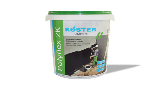Köster Polyflex 2K Kauçuk-Bitüm Esaslı, İki Komponentli Su Yalıtımı