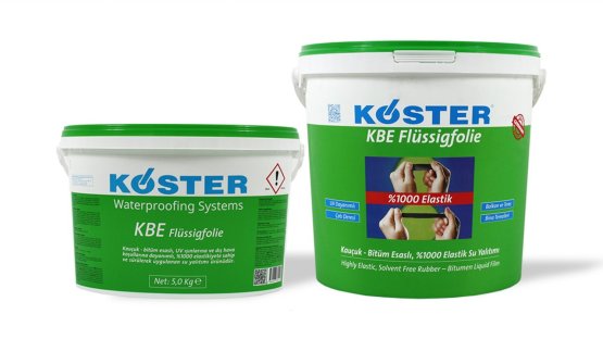 Köster KBE Flüssigfolie Kauçuk-Bitüm Esaslı, UV Dayanımlı