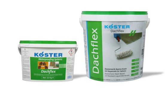 Köster Dachflex Elastomerik Reçine Esaslı, UV Dayanımlı Likit Membran