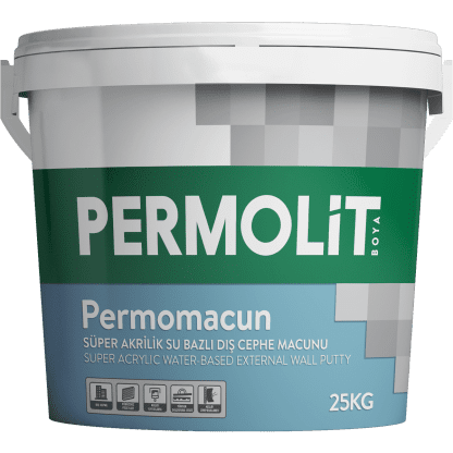 Permolit Permomacun Süper Akrilik Su Bazlı Dış Cephe Macunu