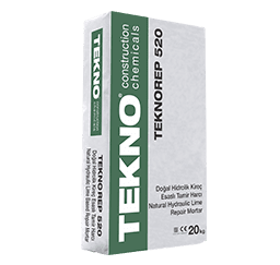 Teknorep 520 Doğal Hidrolik Kireç Esaslı Tamir Harcı