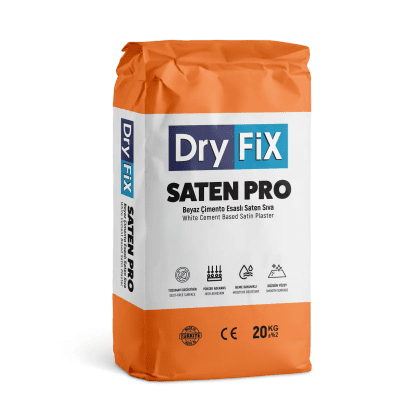 Dryfix SATEN PRO Beyaz Çimento Esaslı Saten Sıva
