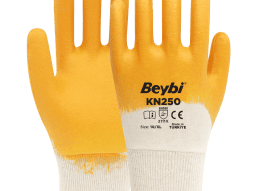 Beybi KN250 Nitril Kaplı Pamuk Eldiven
