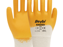 Beybi KN350 Nitril Kaplı Pamuk Eldiven
