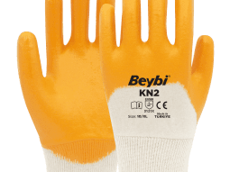 Beybi KN2 Nitril Kaplı Pamuk Eldiven