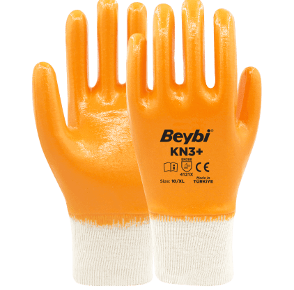 Beybi KN3+ Nitril Kaplı Pamuk Eldiven